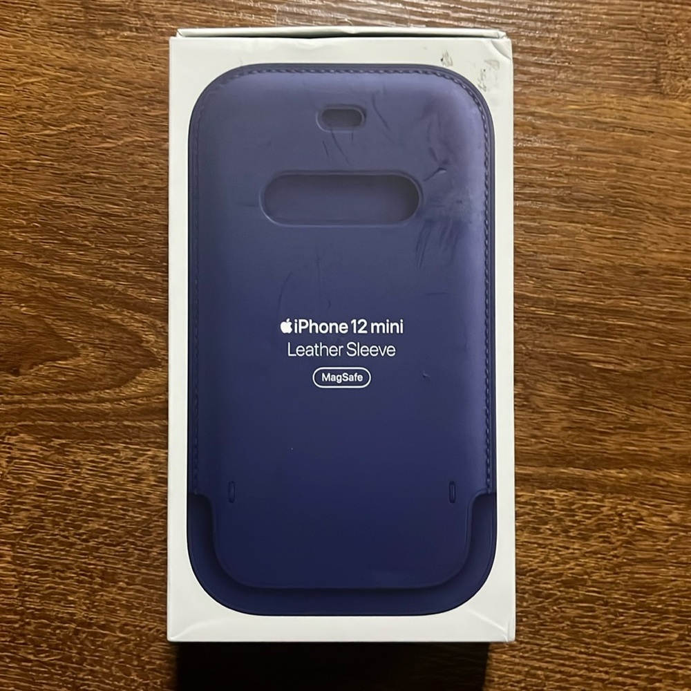 iPhone 12 Mini Leather Sleeve NWT